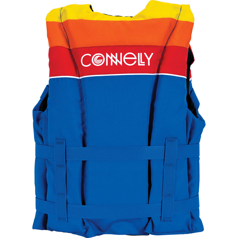 Connelly Youth Retro Nylon Life Vest, Blue/Yellow/Orange image number 2