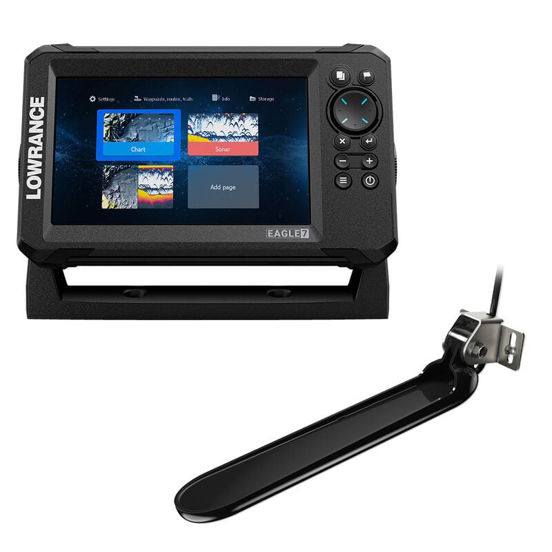 Lowrance Eagle 7 Fishfinder Chartplotter w/TripleShot HD Transducer and C-MAP Discover OnBoard Charts