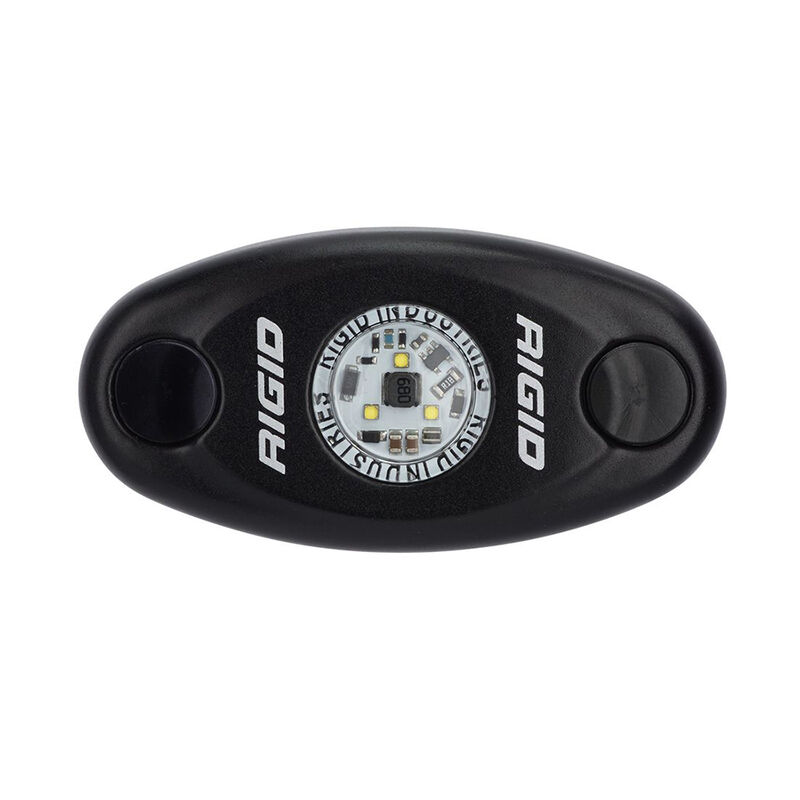 RIGID A-Series Black High Power LED Light Single - Amber