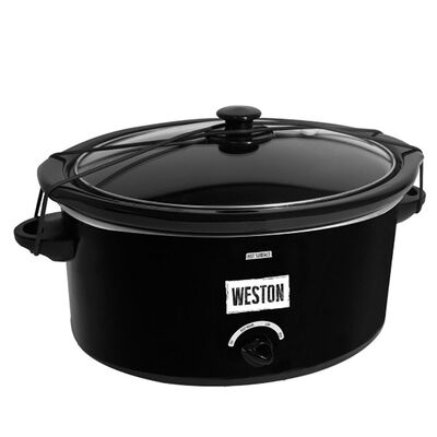 Slow Cooker, 8 Qt with Lid Latch Strap