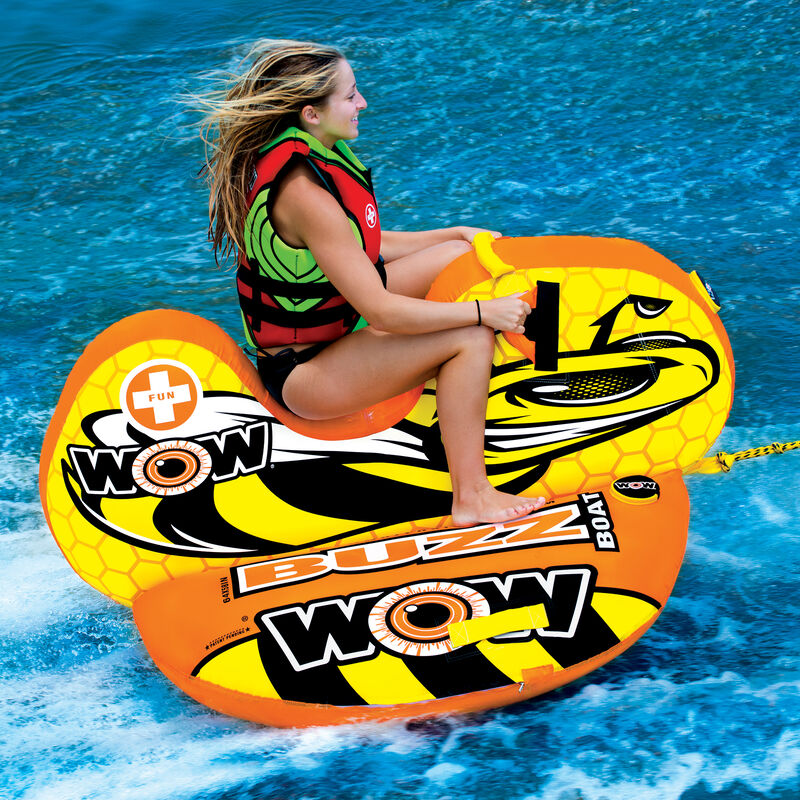 WOW Buzz Boat One-Person Towable Tube image number 4