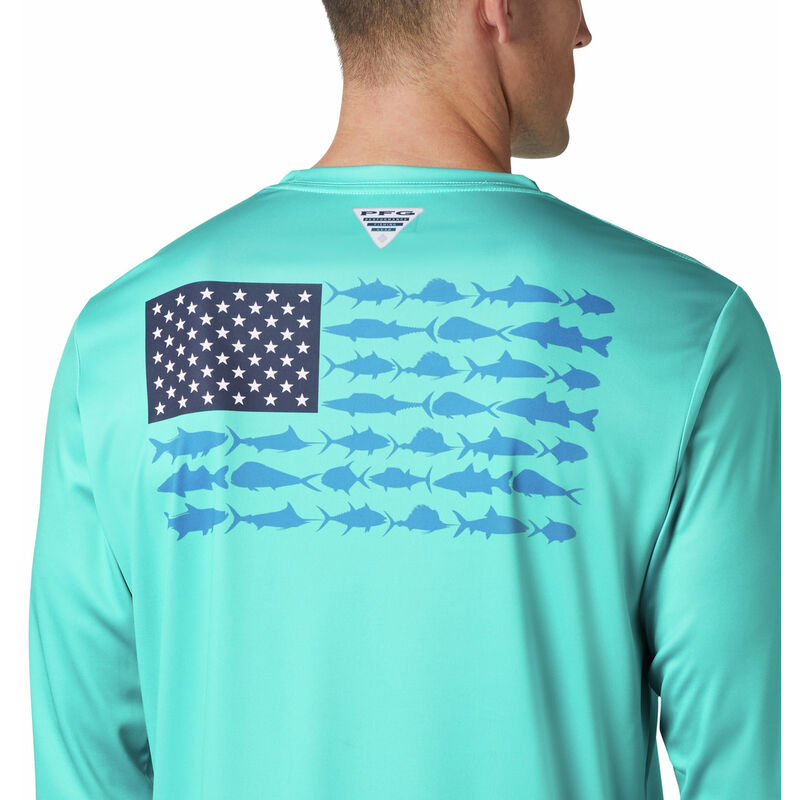 Columbia Men's Terminal Tackle PFG Fish Flag Long-Sleeve Shirt image number 10