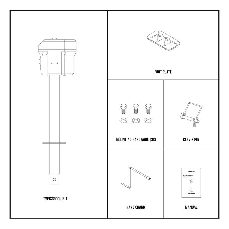 Trailer Valet PJX3500 Electric Jack with Built-In Scale image number 3