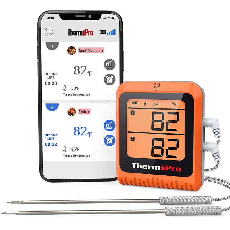 ThermoPro TP-25H2 Wireless Bluetooth Meat Thermometer with Dual Probes image number 1