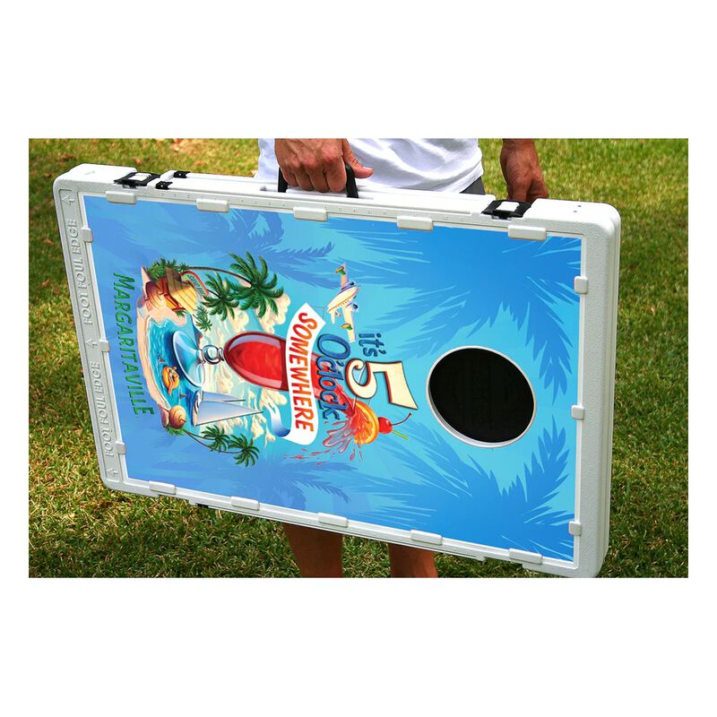 Baggo Margaritaville It&rsquo;s 5 O&rsquo;Clock Somewhere 2x3 Cornhole Game image number 2