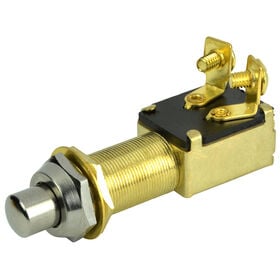 BEP SPST Recessed Push Button Switch, 2 Position, Off/On