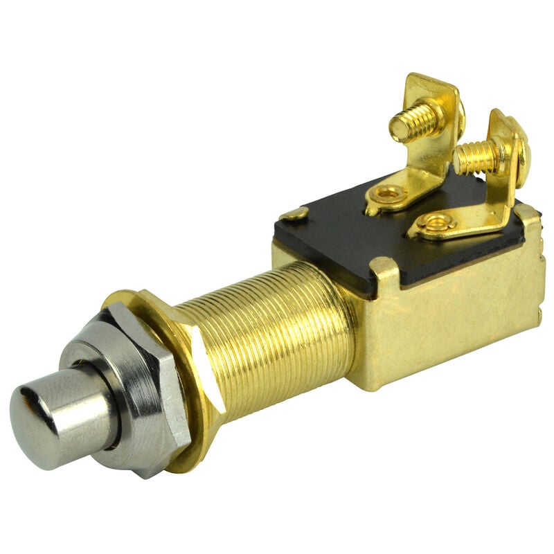 BEP SPST Recessed Push Button Switch, 2 Position, Off/On image number 1
