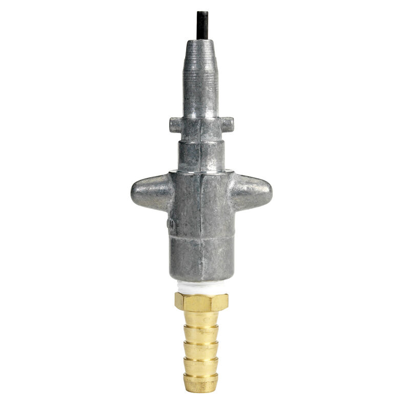Quick Connector Male Fuel Tank Fitting, 1/4" NPT, chrome-plated brass (Mercury) image number 1