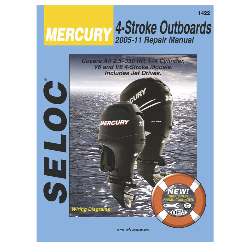 Seloc Outboard Repair Manual For Mercury/Mariner 4-Stroke Engines image number 1