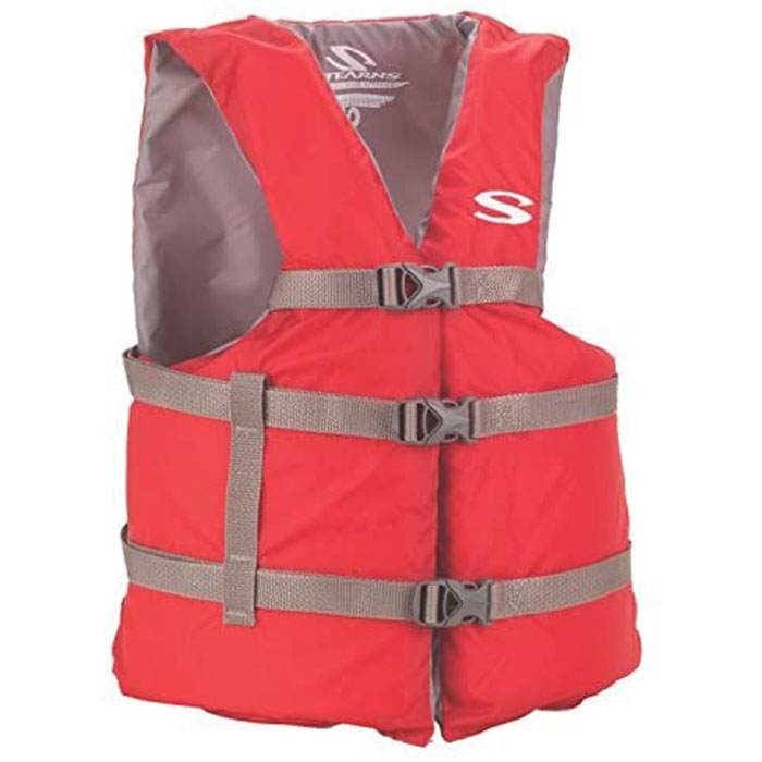 STEARNS Universal Adult Life Vest, Red