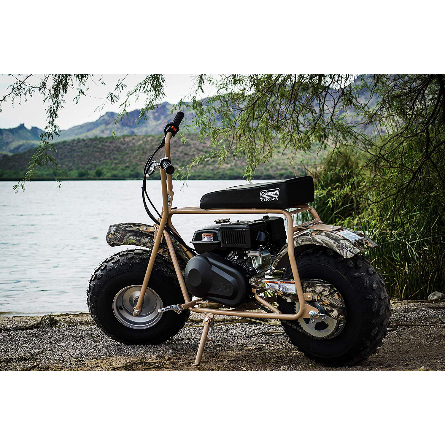 coleman mini bike black camo Coleman Powersports CT200U Mini Bike, Camo