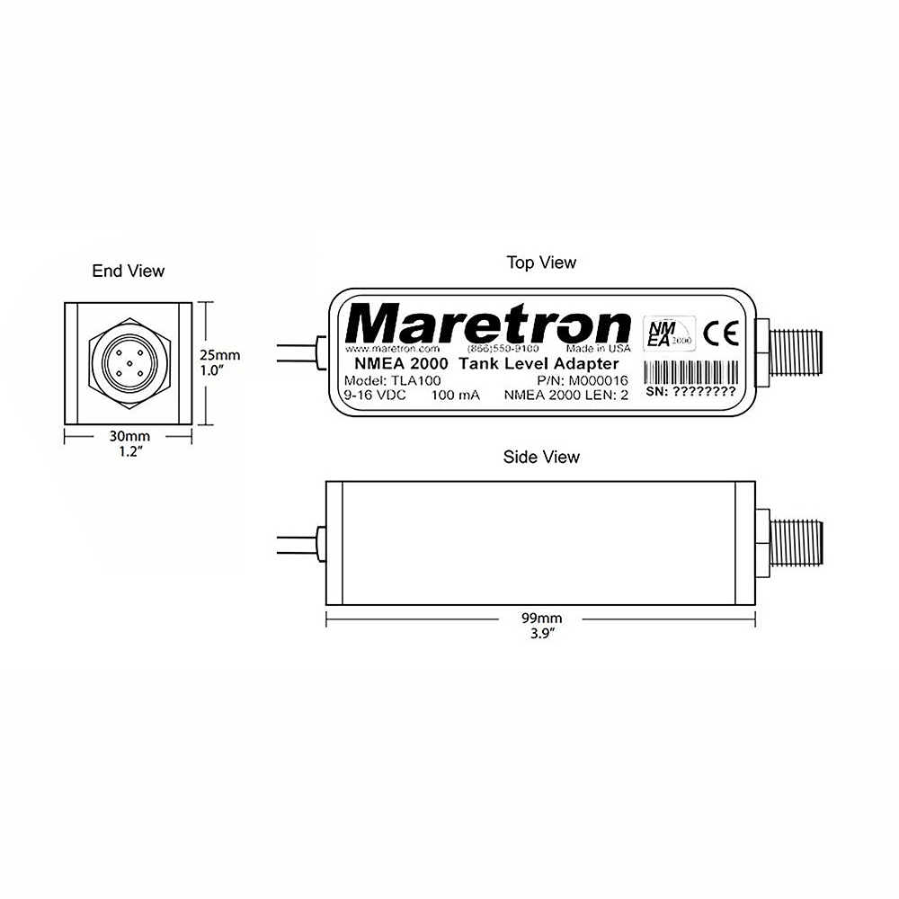 Maretron Tank Level Adapter | Overton