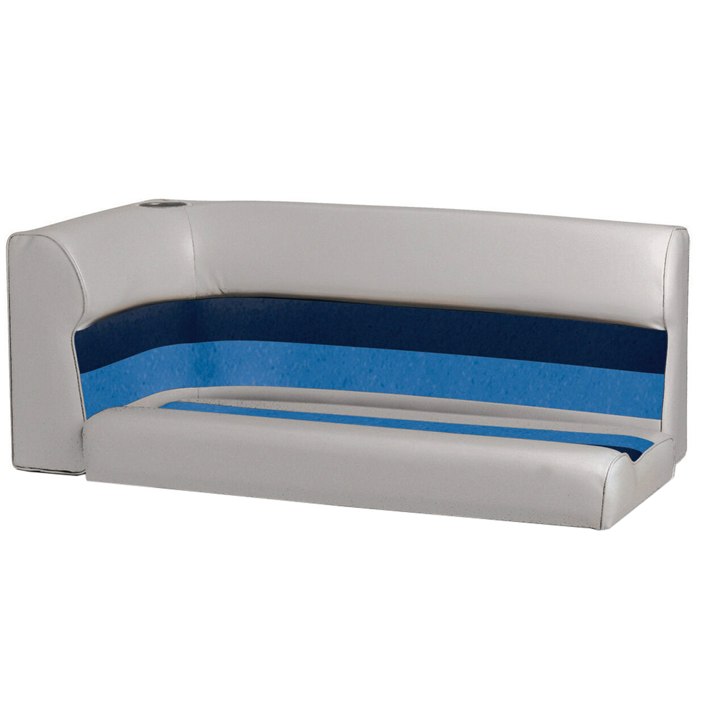 Deluxe Deluxe Pontoon Right-Side Corner Couch Top - Grey / Navy/Blue - $349.99 at Overton's