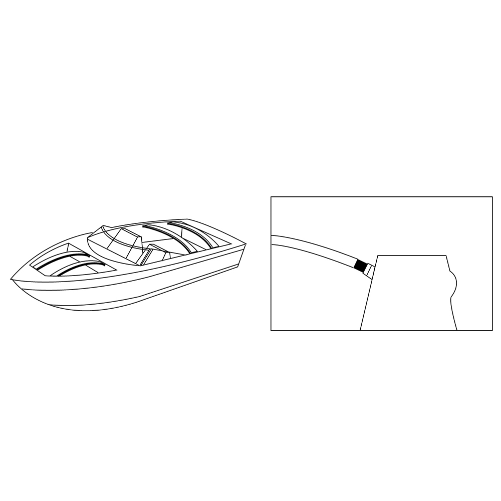 Boat Cover 72" Fiberglass Support Bow, Each