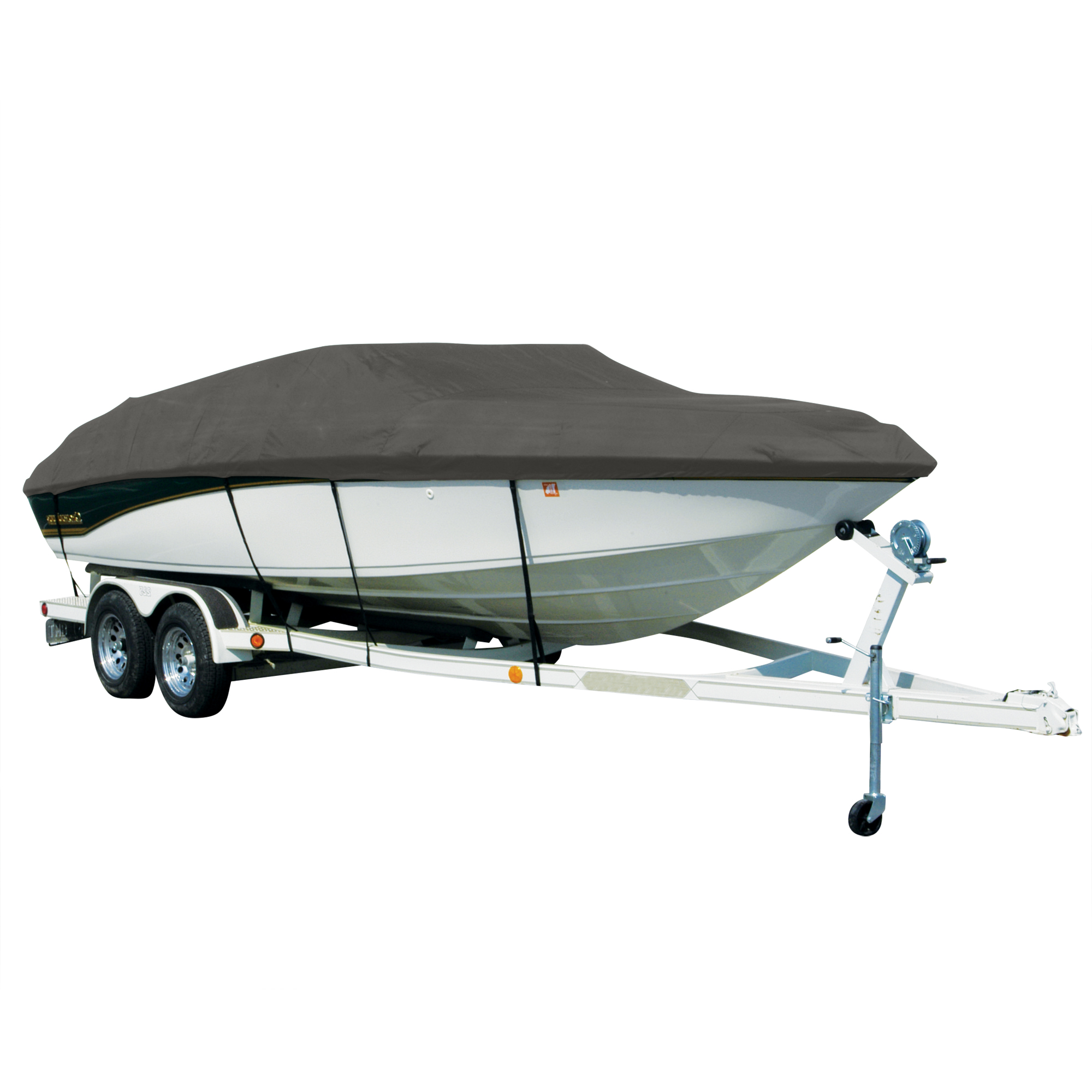 Exact Fit Sharkskin Boat Cover For Moomba Boomerang Cb (Covers Swim PLATFORMm) in Charcoal