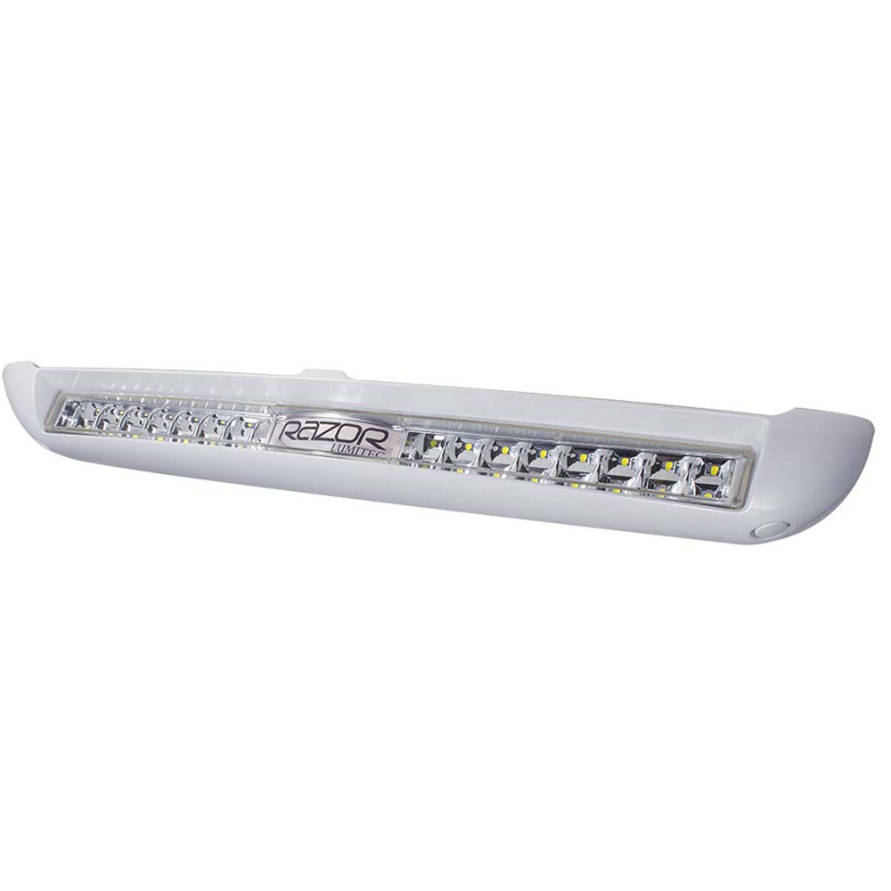 Razor Light Bar - Flood - White Housing w/ Inverted Logo Flush Mount