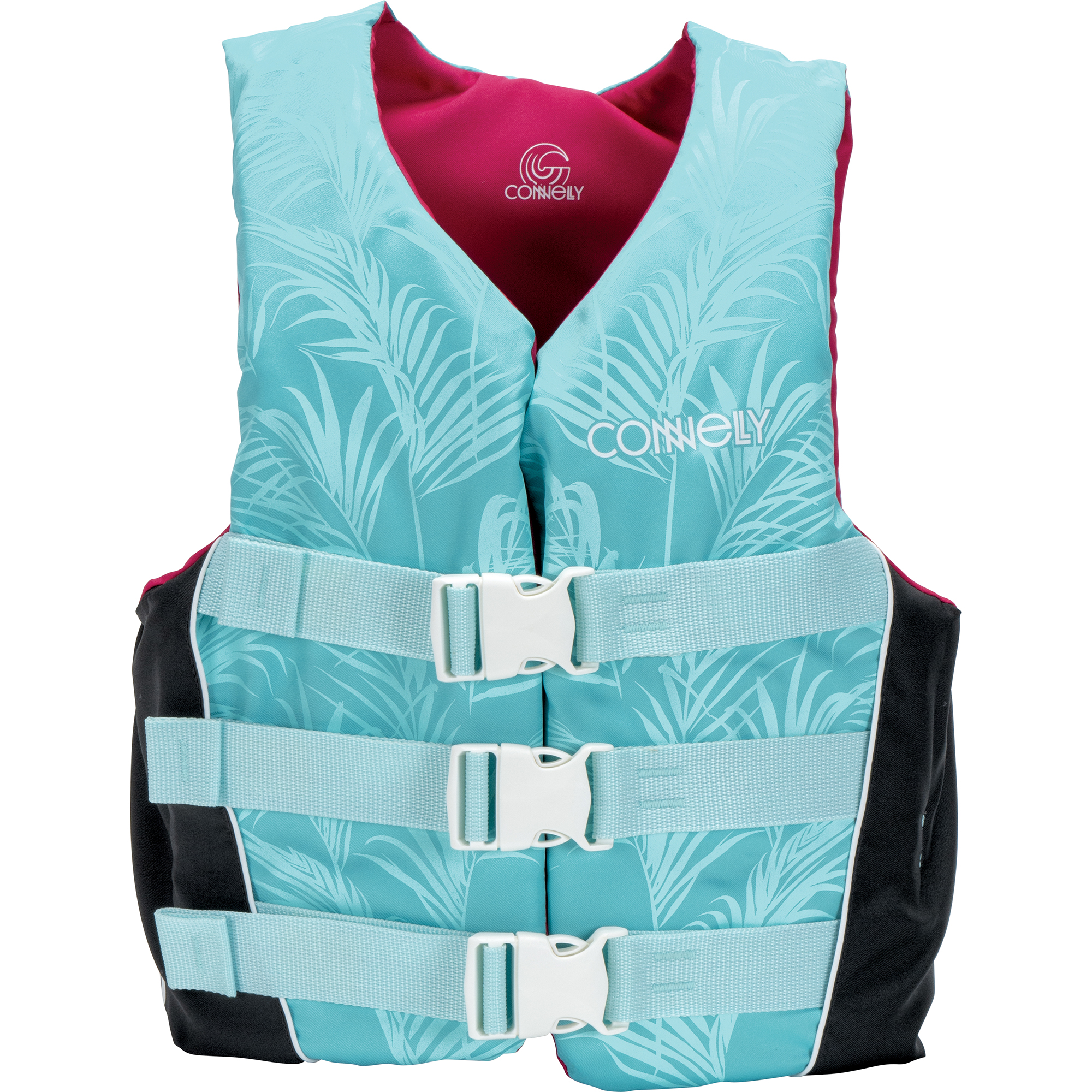 Connelly Women's Tunnel 3-Belt Nylon Life Jacket - Tropical - S