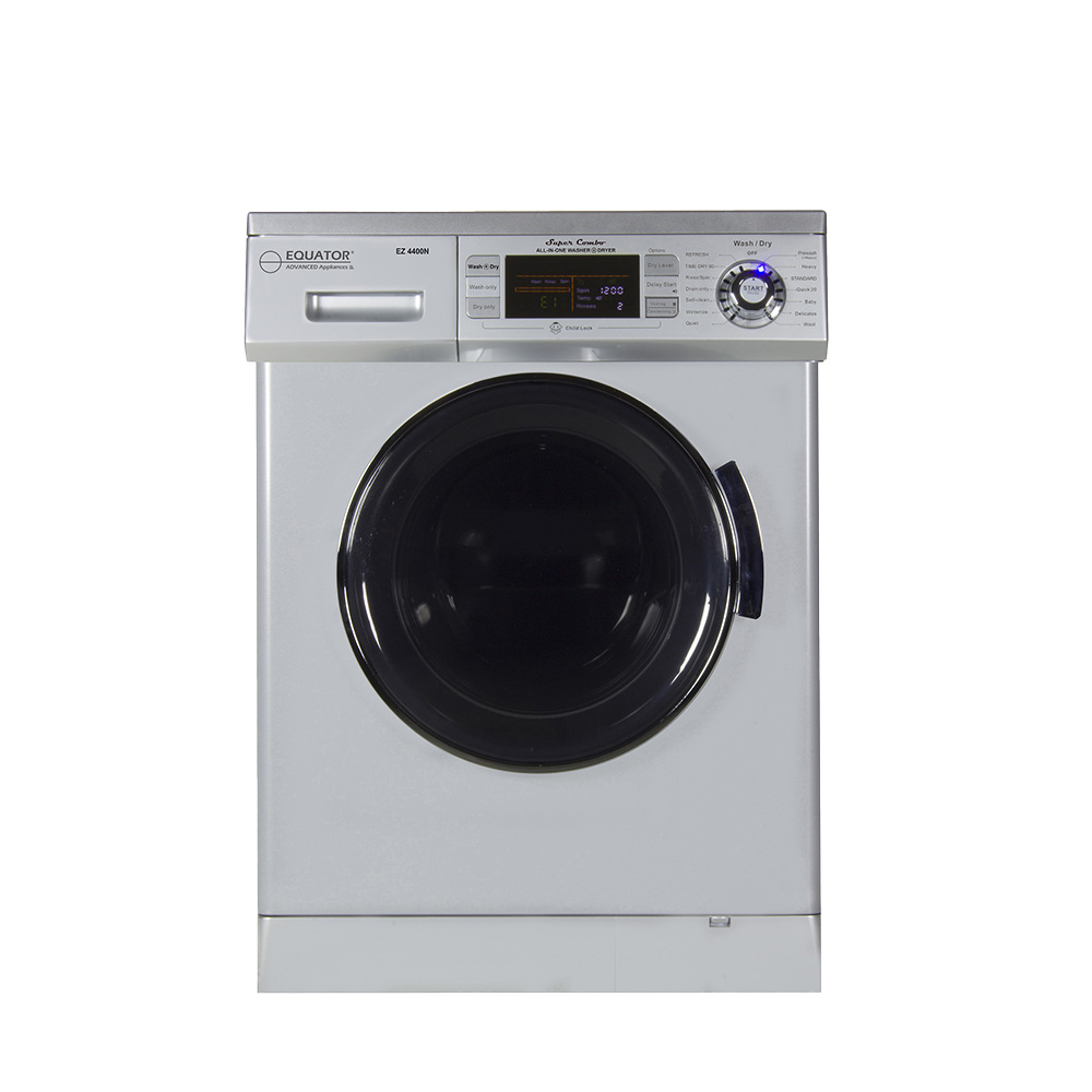 Equator Compact Combo Washer/Dryer, Black (Vented/Ventless) with
