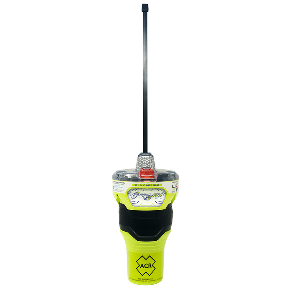 ACR GlobalFix V6 Emergency Position-Indicating Radio Beacon with Cat II Bracket in Red