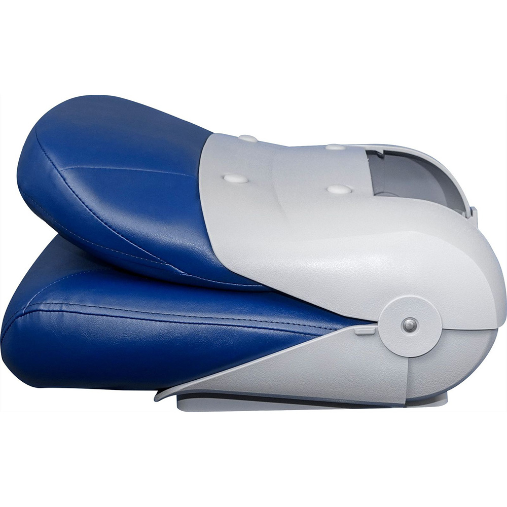 Sedile Barca Tempress Navistyle &ndash; Schienale Basso, Colore Bianco/blu, Modello 54678