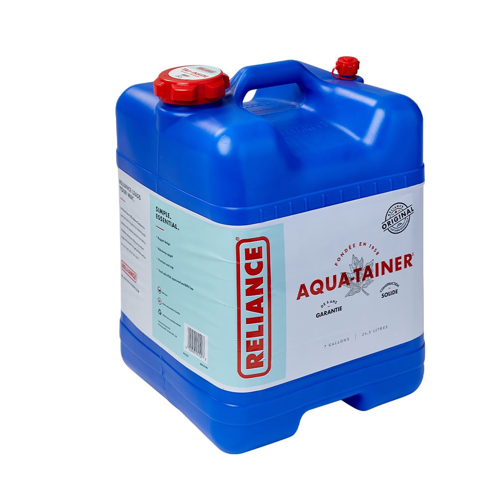 Reliance Aqua-Tainer 7 Gallons – Récipient à Eau Rigide Neuf Avec Sac