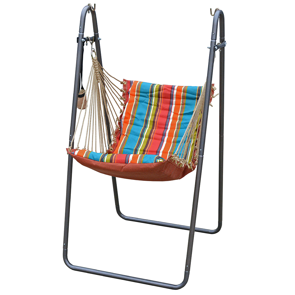 Algoma Soft Comfort Cushion Hanging Swing Chair and Stand