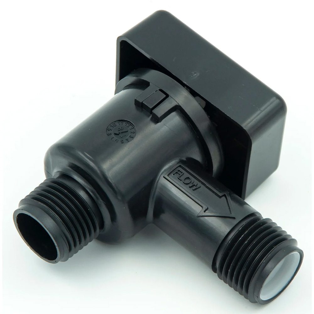 B&B Molders Vacuum Breaker/Check Valve - Black Made in USA