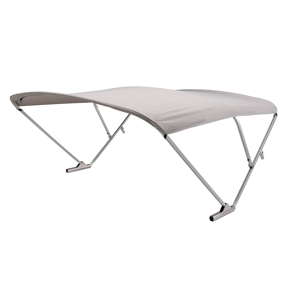 Taylor Made SureShade Pontoon Power Bimini Top - Clear Anodized Frame, Beige Grey | For Boats | by West Marine