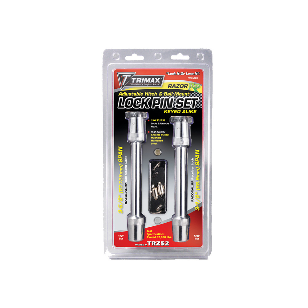 CLOCKUP 夏ノ鎖 2点セット Trimax Premium Razor Adjustable Hitch Keyed Alike Lock Set