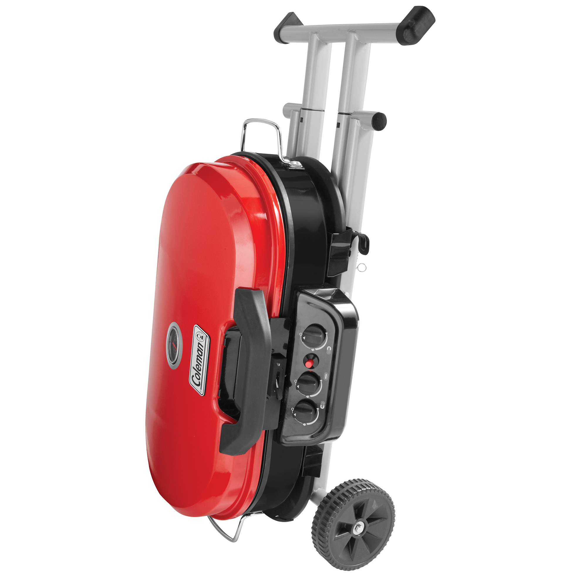 Coleman RoadTrip 285 Portable Stand-Up Propane Grill, Red Coleman RoadTrip 285 Portable Stand-Up Propane Grill, Red