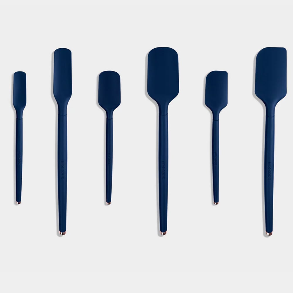 6 Piece Silicone Spatula Set, Black