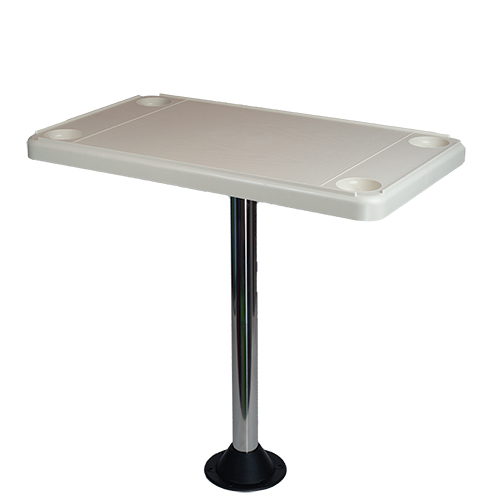 Rectangular Table Top, 16" x 28", Table Top ONLY in Ivory