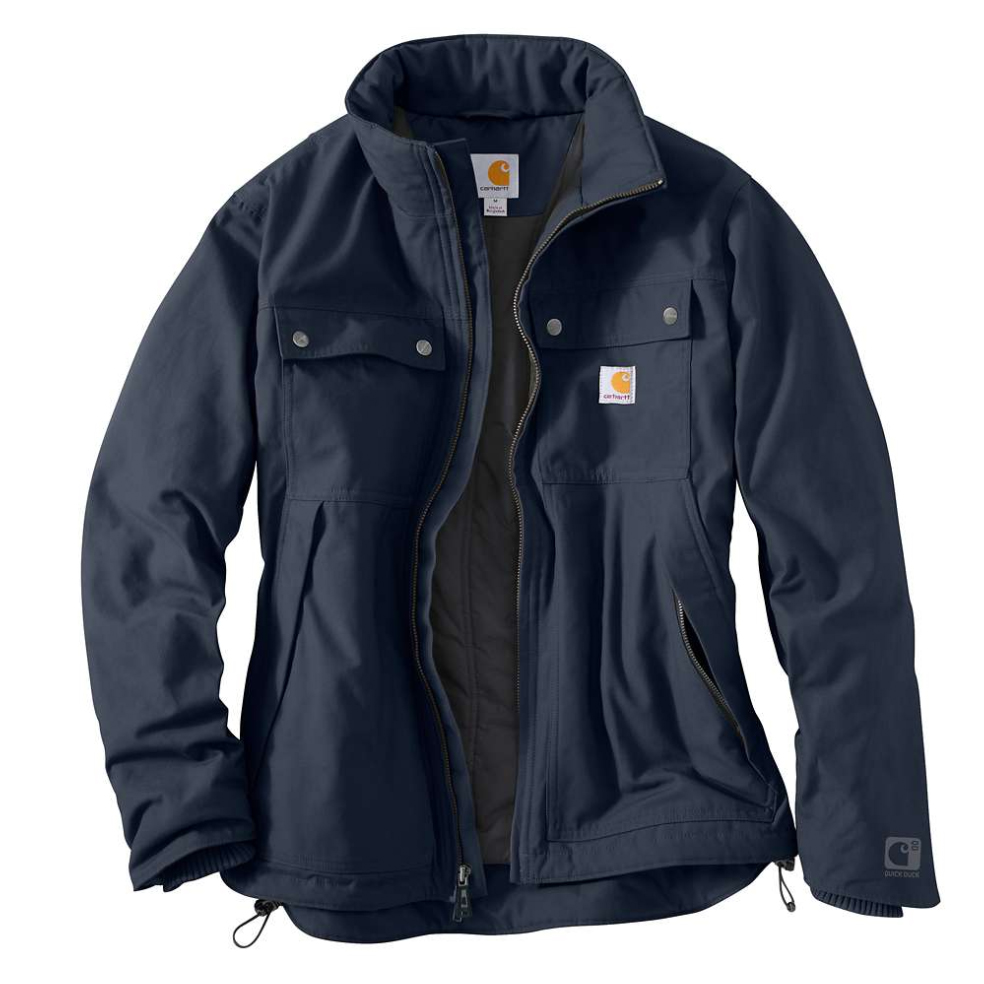 ジャケット・アウター Quick Duck Jefferson Traditional Jacket Carhartt Men's Quick Duck Jefferson Traditional Jacket, Navy