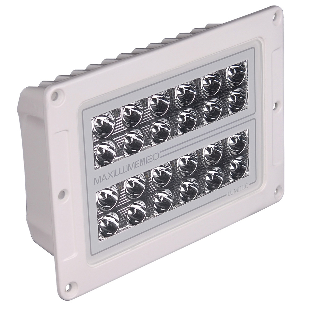 Maxillume h120 - Flush Mount Flood Light - White Housing - White Dimming