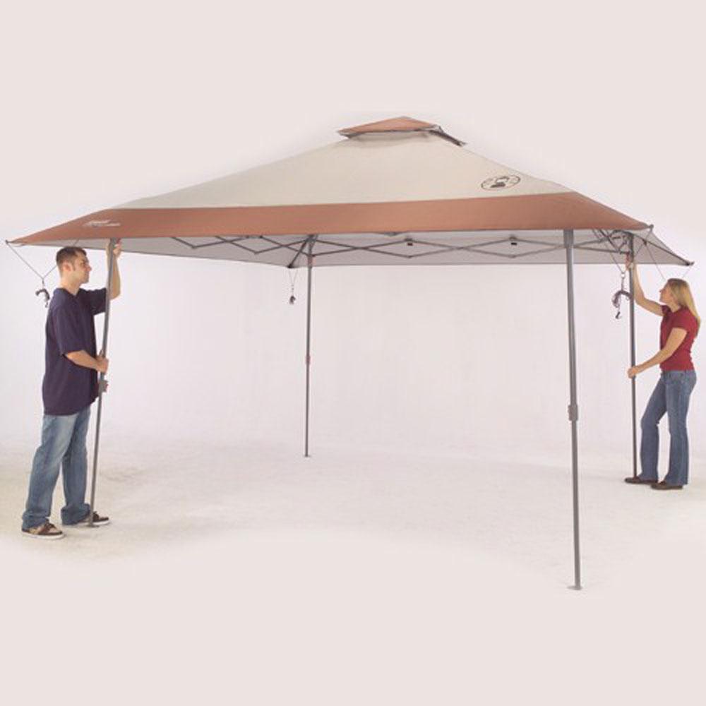 Coleman Instant Canopy 13 ft x 13 ft - Cream/Brown