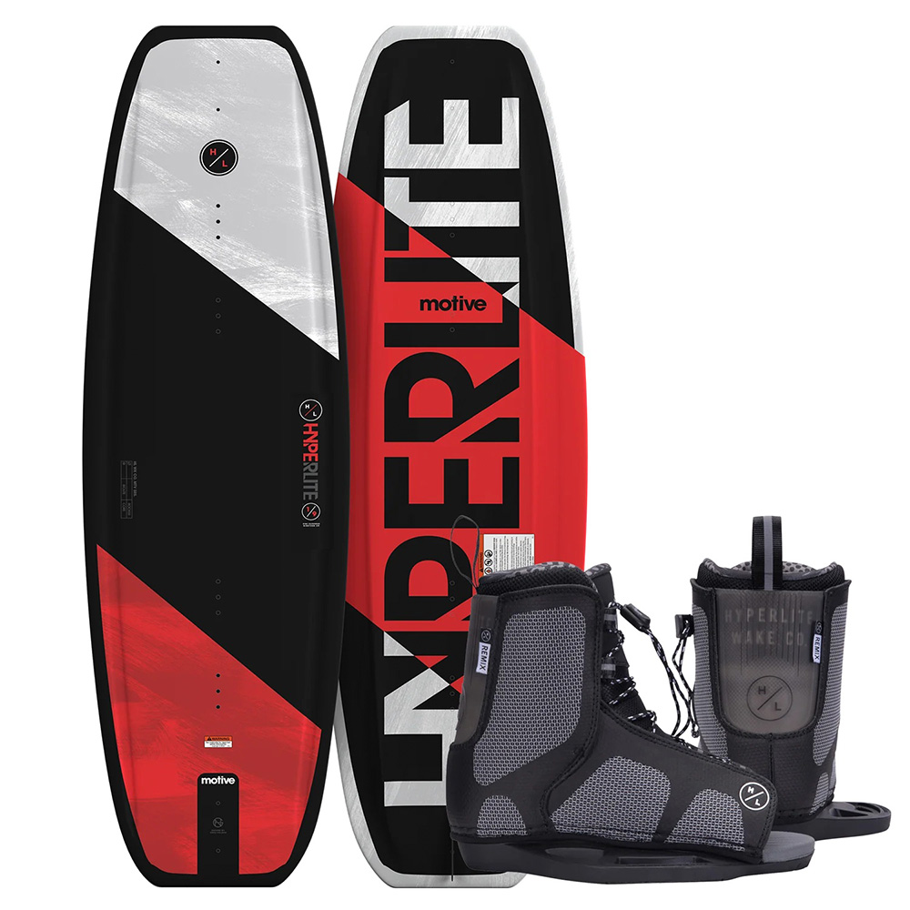 Photo of Hyperlite Motive Jr. Wakeboard w/ Remix Kids Bindings by Hyperlite