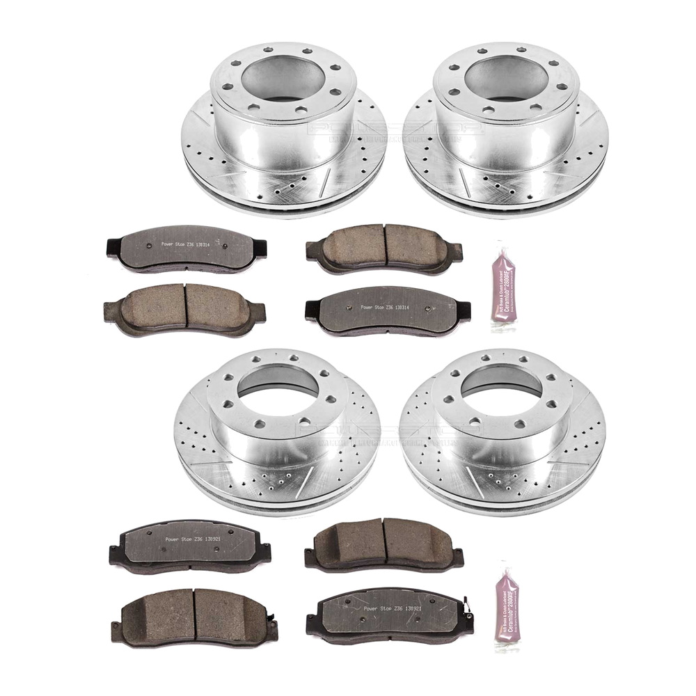 Power Stop Z36 Brake Upgrade Kit, Ford F-250/350 Super Duty 4WD 2010-21