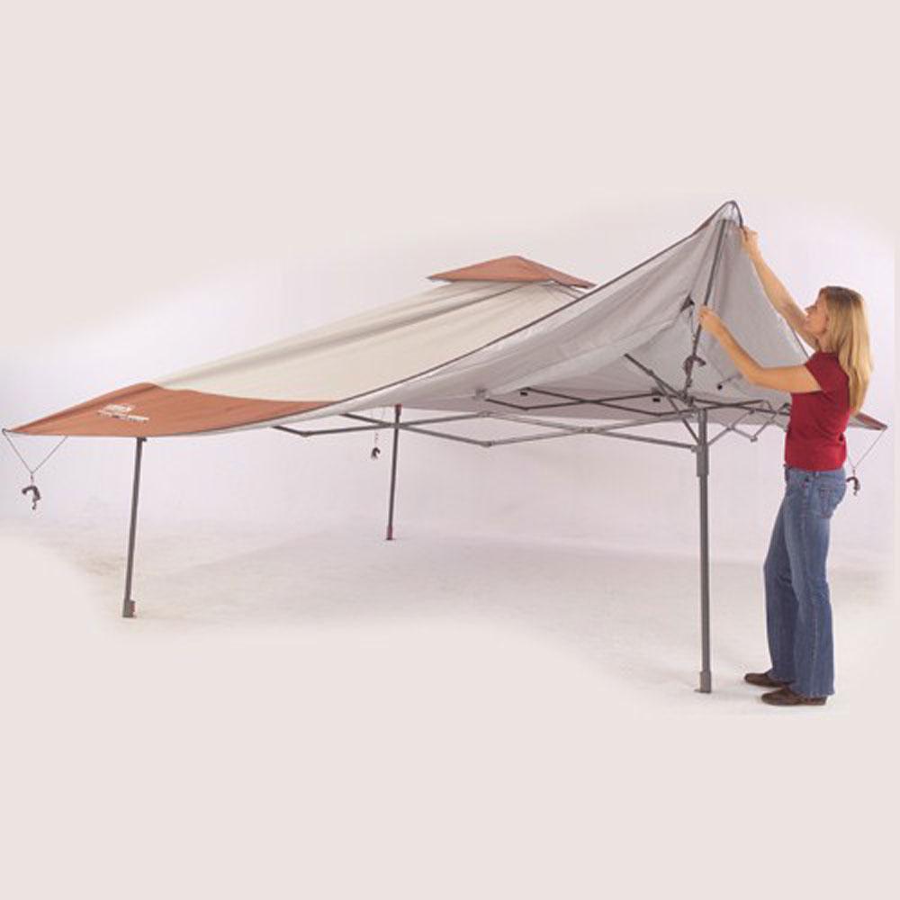 Coleman Instant Canopy 13 ft x 13 ft - Cream/Brown