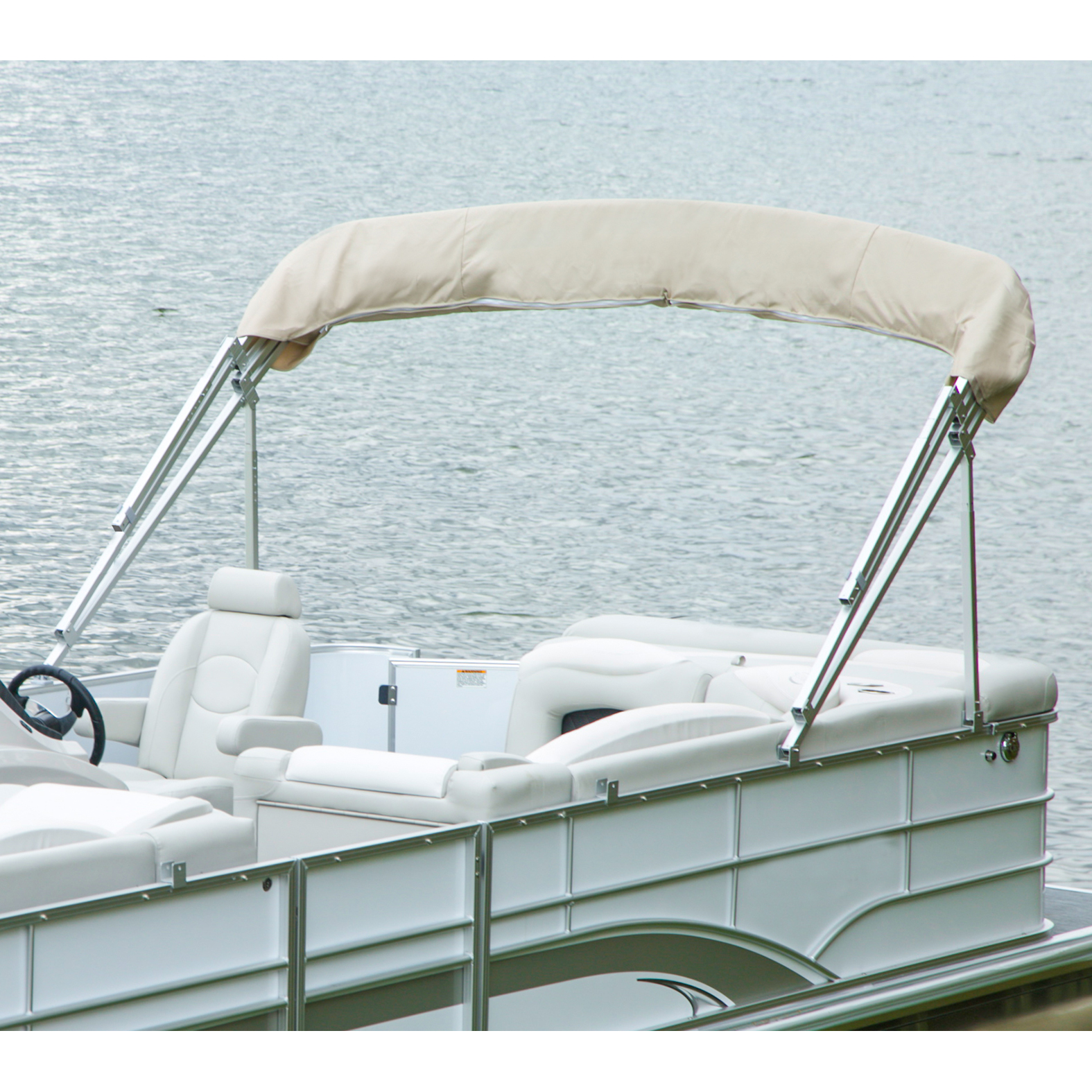 Extra Long Big Top Pontoon Bimini Top, SurLast Polyester, 1" Frame, 96