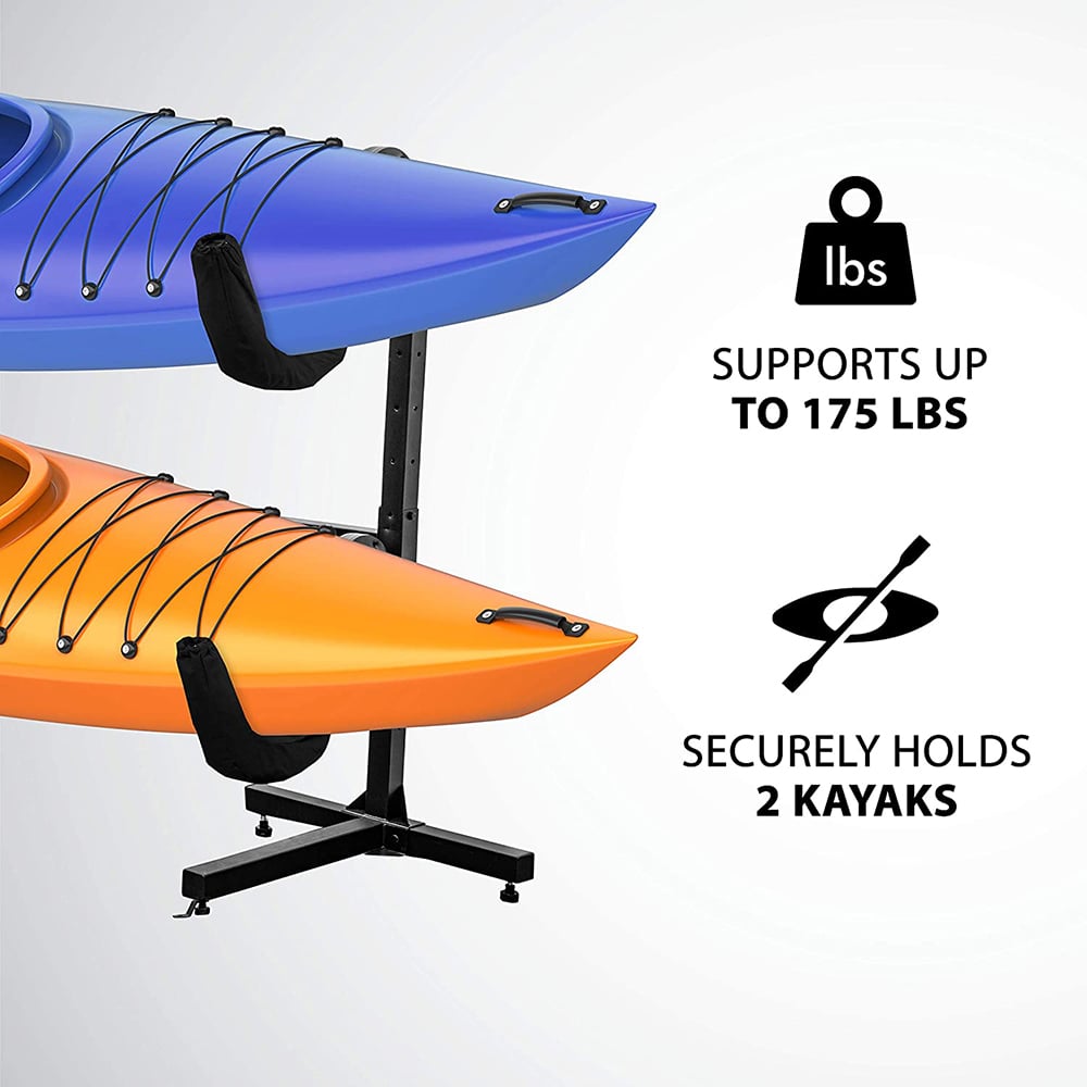 RaxGo Freestanding 2-Kayak Storage Rack