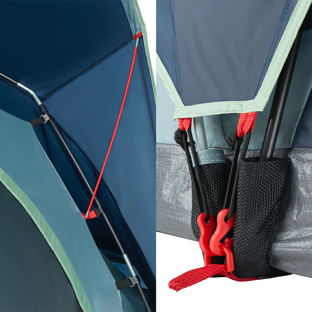 Coleman Skydome 12-Person Camping Tent XL, Blue Nights