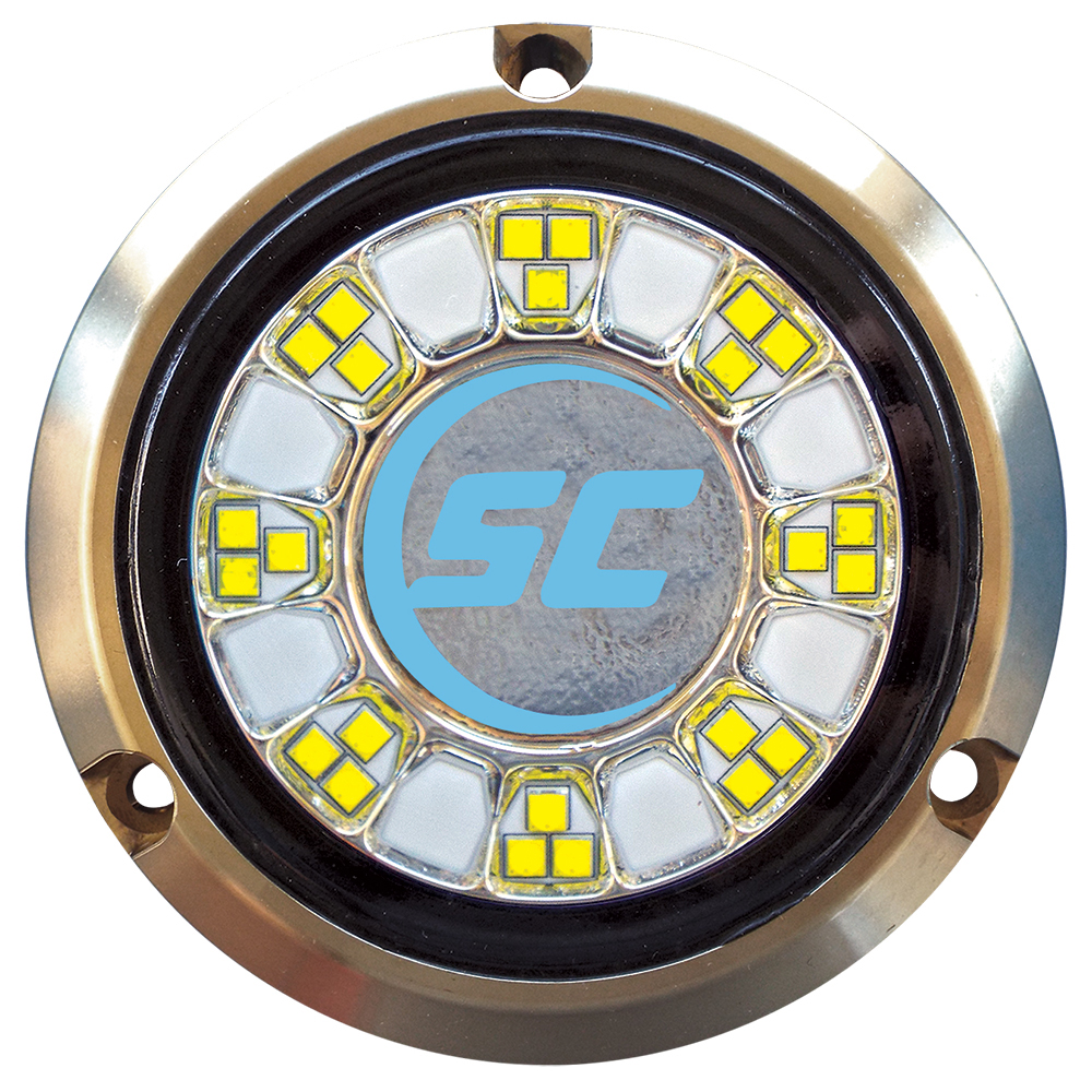 Shadow-Caster Single-Color Bronze Underwater Light 24 LEDs, Bimini Blue Made in USA