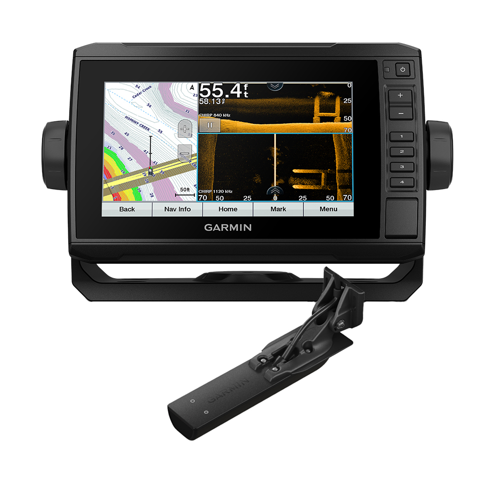 Garmin ECHOMAP UHD 73sv Combo GPS/Fishfinder - US LakeVü BlueChart; g3 w/GT56UHD-TM