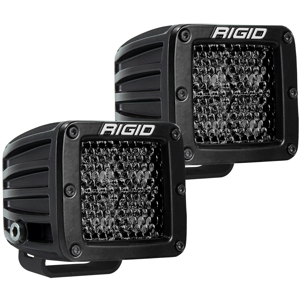 RIGID D-Series Pro Spot Diffused Midnight Surface Mount - Pair in Black