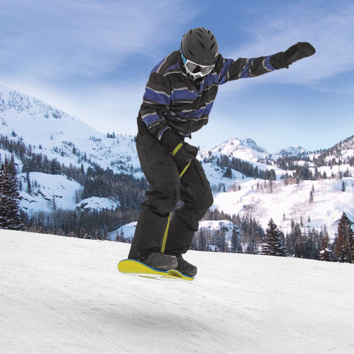 Shred Airhead Snow Skate board  28" x 9"  soft barrel grip & tether Kwik Tek 