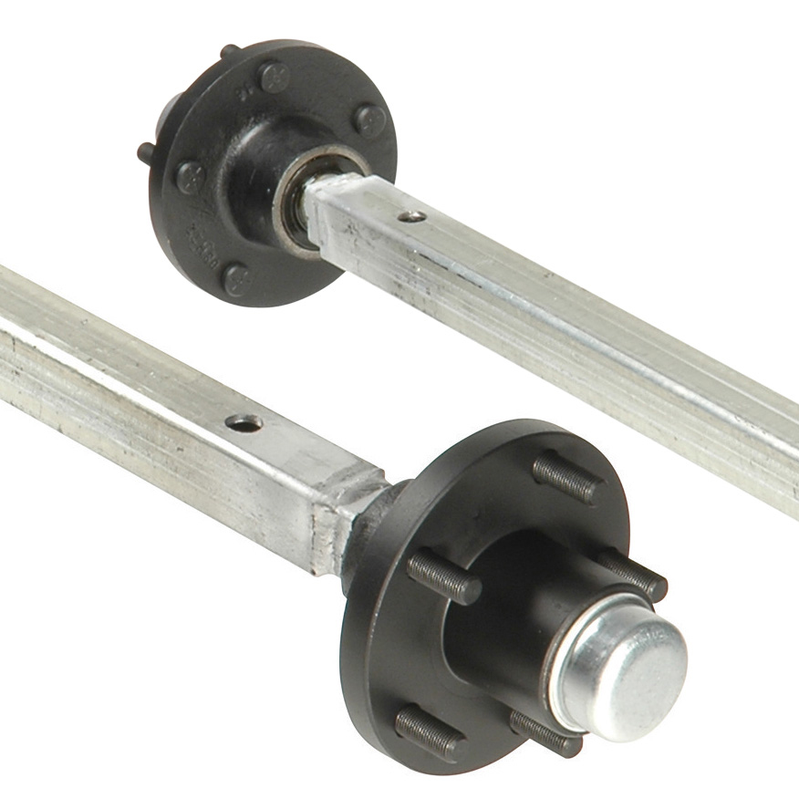thumbnail image 2 of Lippert 2000 Lb Trailer Axle Beam 52 Hub Face 5x4.5 Idler Hubs - New 2 of 3