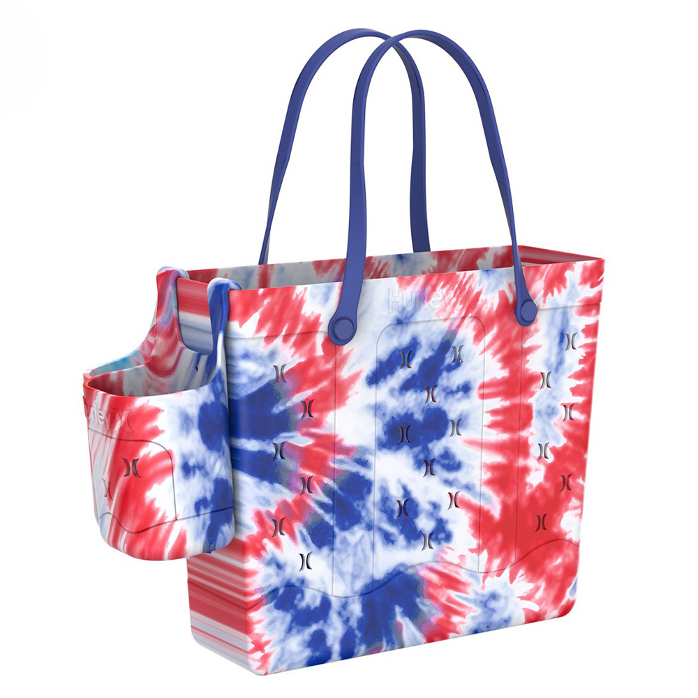 14 Inch EVA Beach Tote Bag with Cup Holder