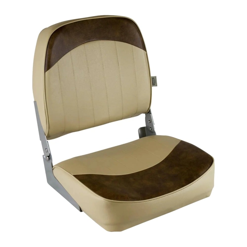 Economy Low Back Fishing Seat in Sand/Brown