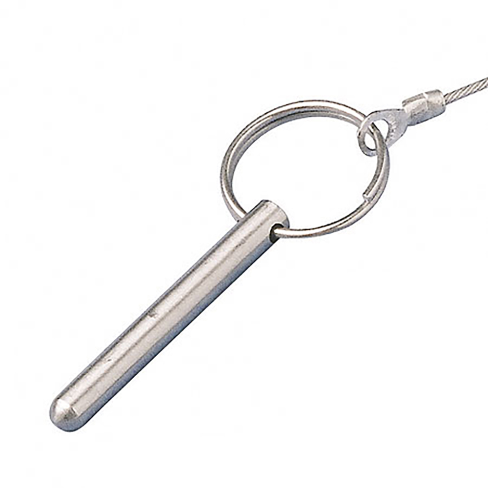 Pontoon Bimini Top Fitting - Stainless Steel 5/16" X 2" Pull Pin with Lanyard