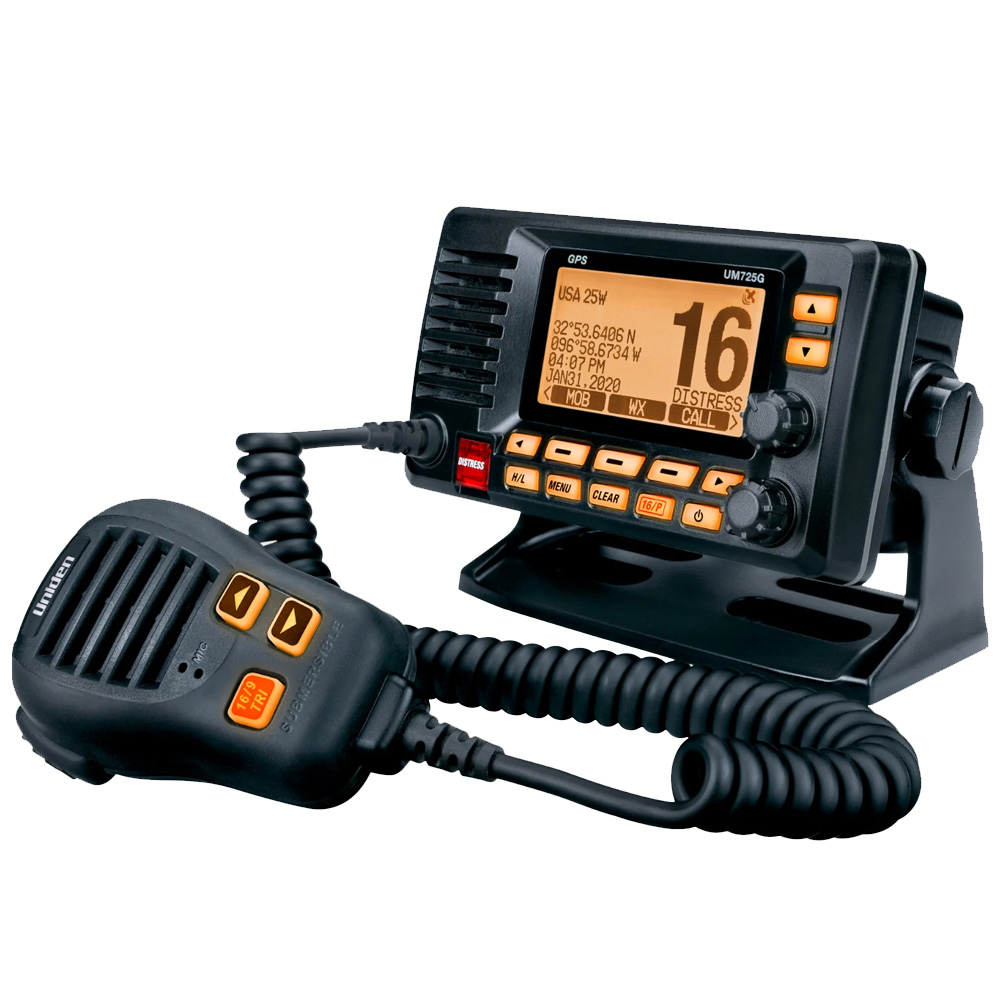 UM725 Fixed Mount VHF w/ GPS & Bluetooth - Black